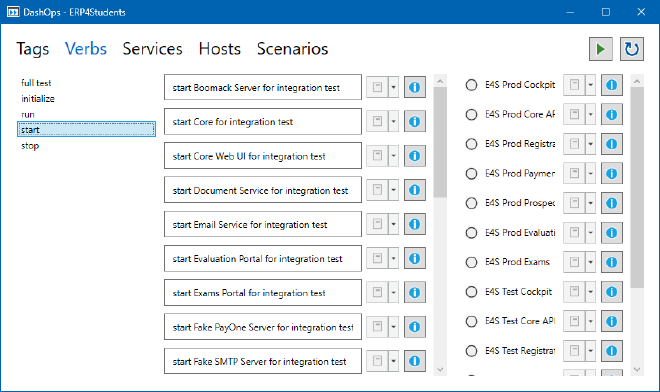 Screenshot von DashOps v1